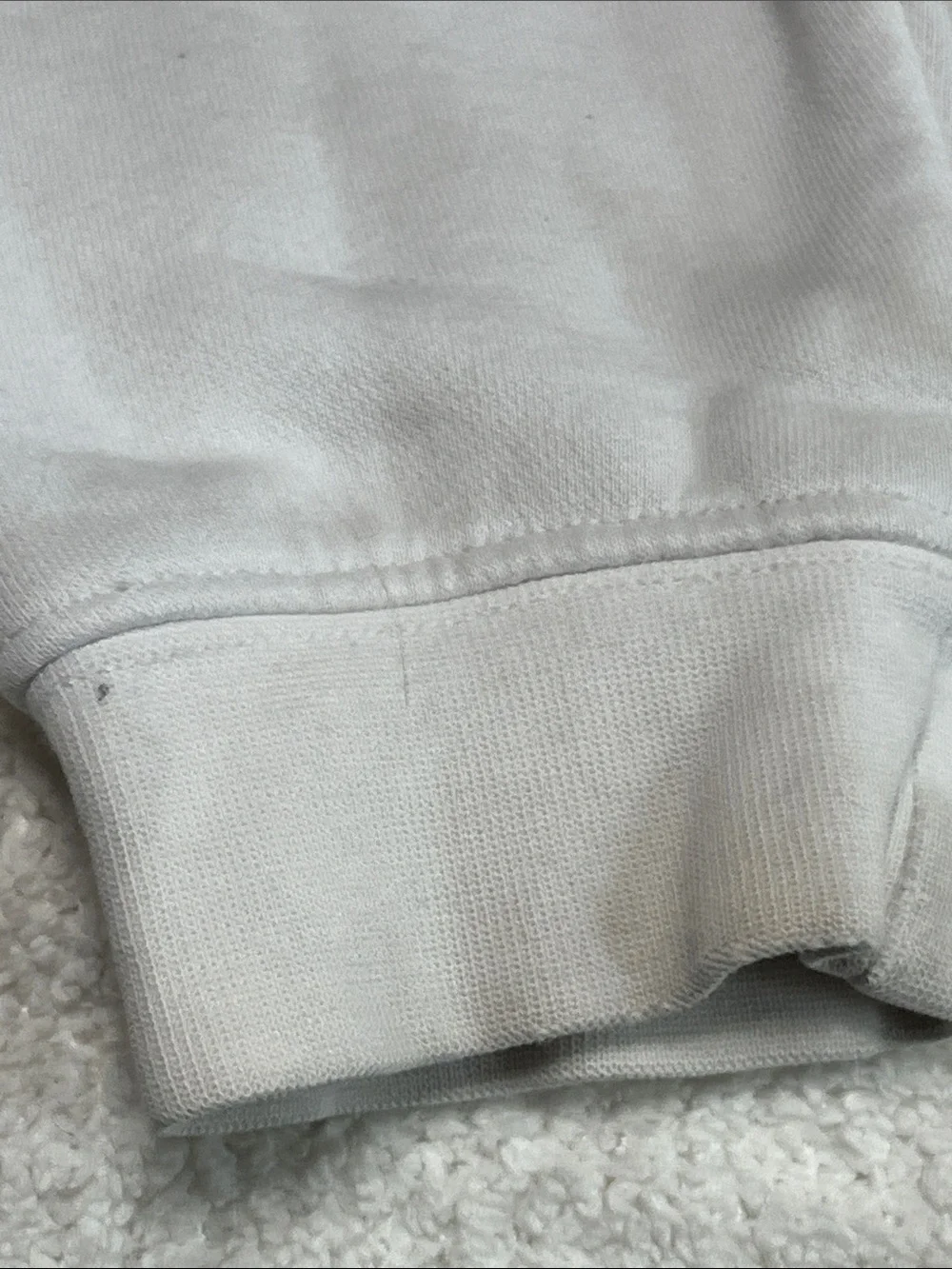 White Graphic Hoodie with Black Logo - Unbranded